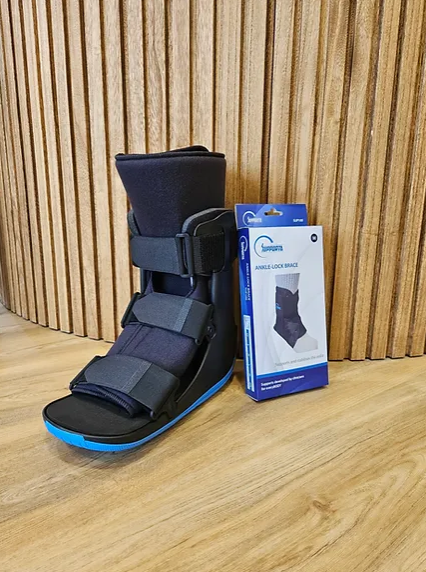 A foot and ankle injury? Need a moon boot or ankle brace? We have you covered.